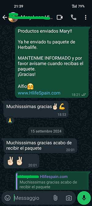 Testimonio cliente Herbalife 10