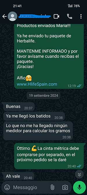 Testimonio cliente Herbalife 3